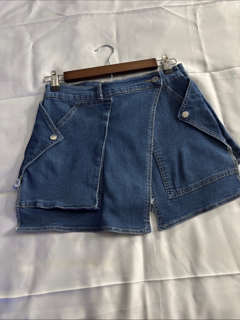 Denim Blue Women’s Jean Skort - Casual Everyday Style